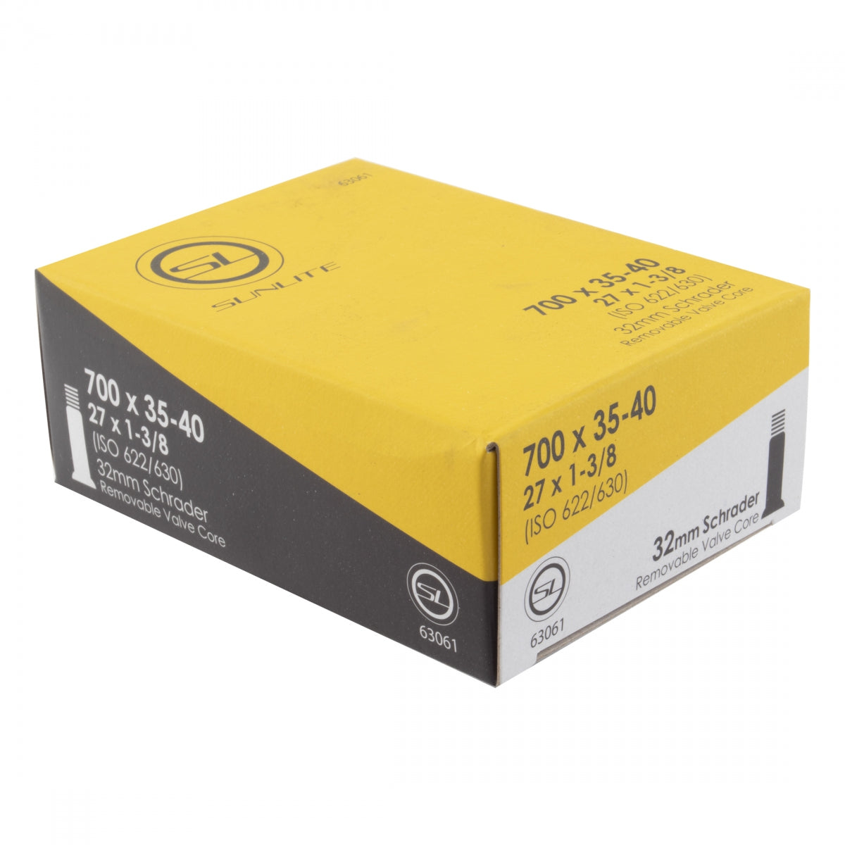 TUBE SUNLITE 700x35-40, 27x1-3/8 Standard Schrader Valve