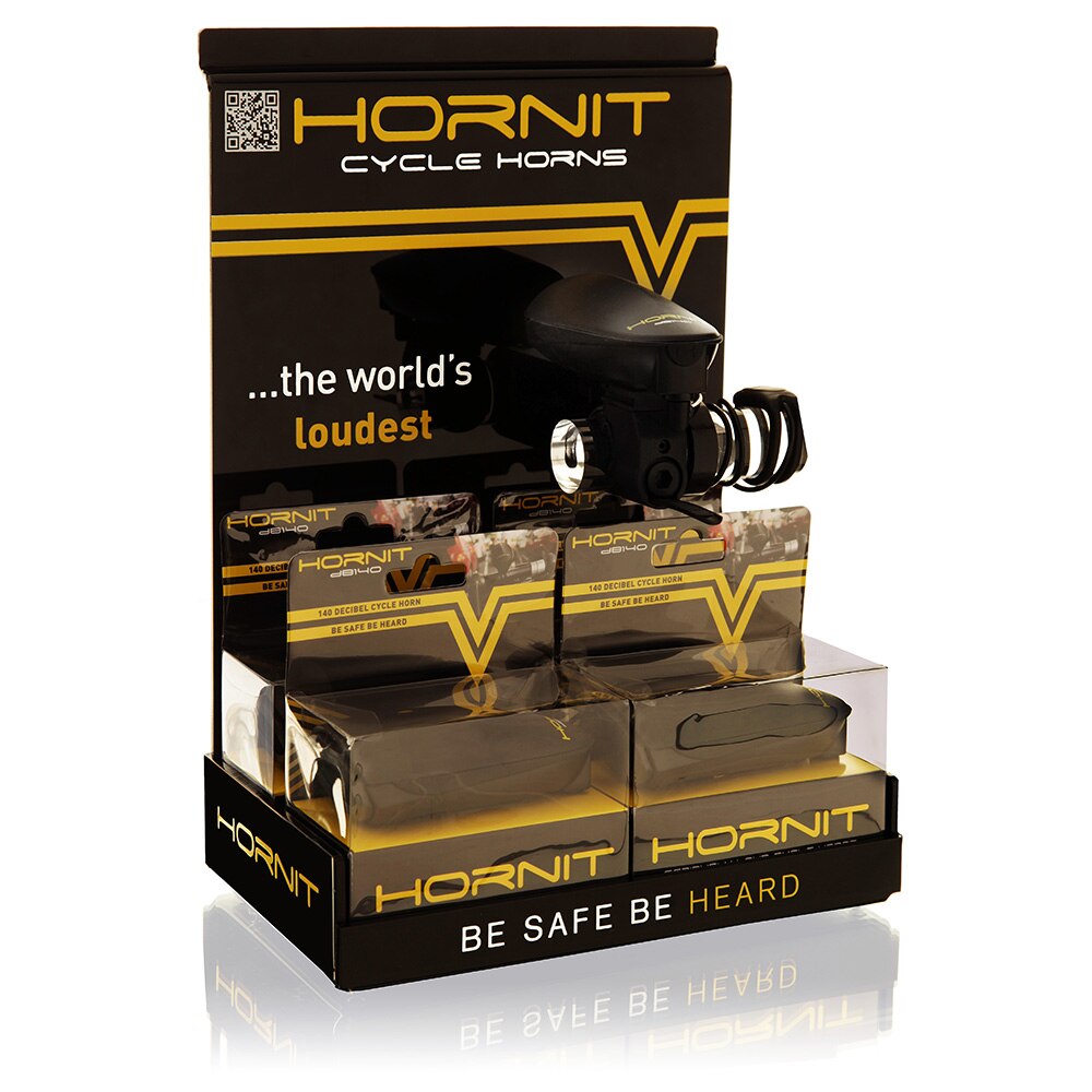 HORNIT POP DISPLAY HOLDS 4 PACKAGED HORNS +1 ON DISPLAY