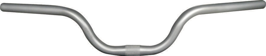 HBAR ACTION MTB ALLOY 100MM RISE 25.4MM SILVER