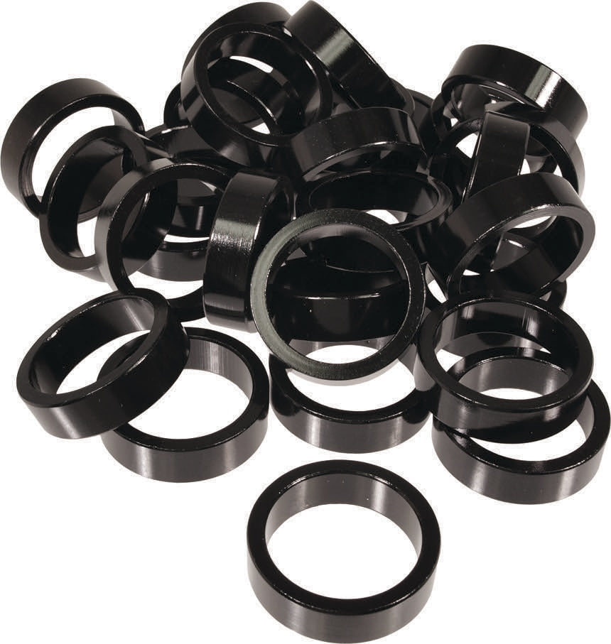HEADSET WASHER ACTION 1-1/8" BLACK 10MM 30PC BAG