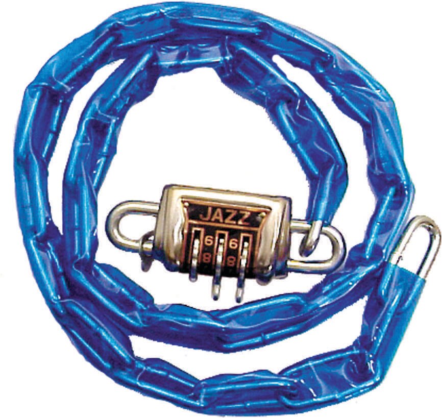 LOCK ACTION CHAIN HEAVY DUTY 3 DIGIT COMBO BLUE