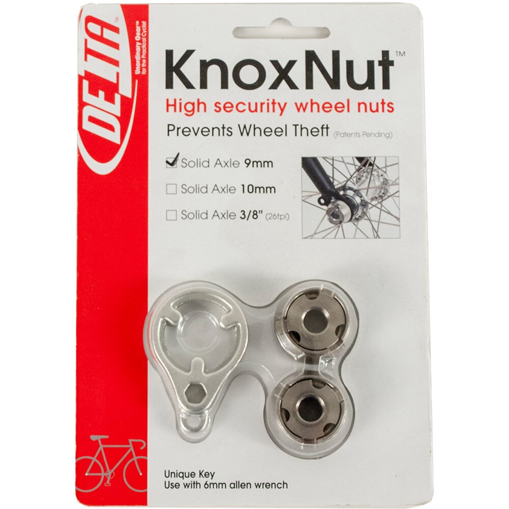 LOCK DELTA Nuts 9mm Fort KNox pair