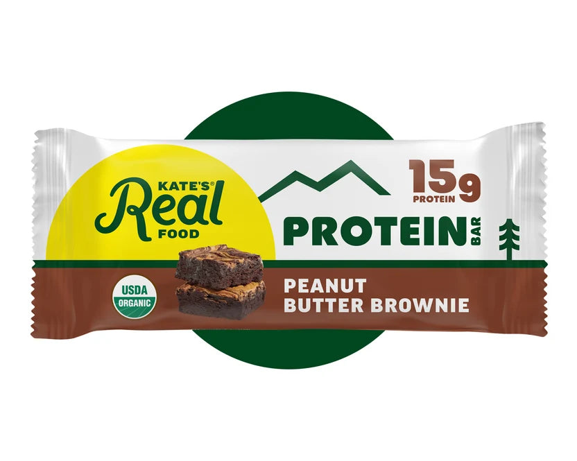 KATE'S REAL FOOD PEANUT BUTTER BROWNIE PROTEIN BAR