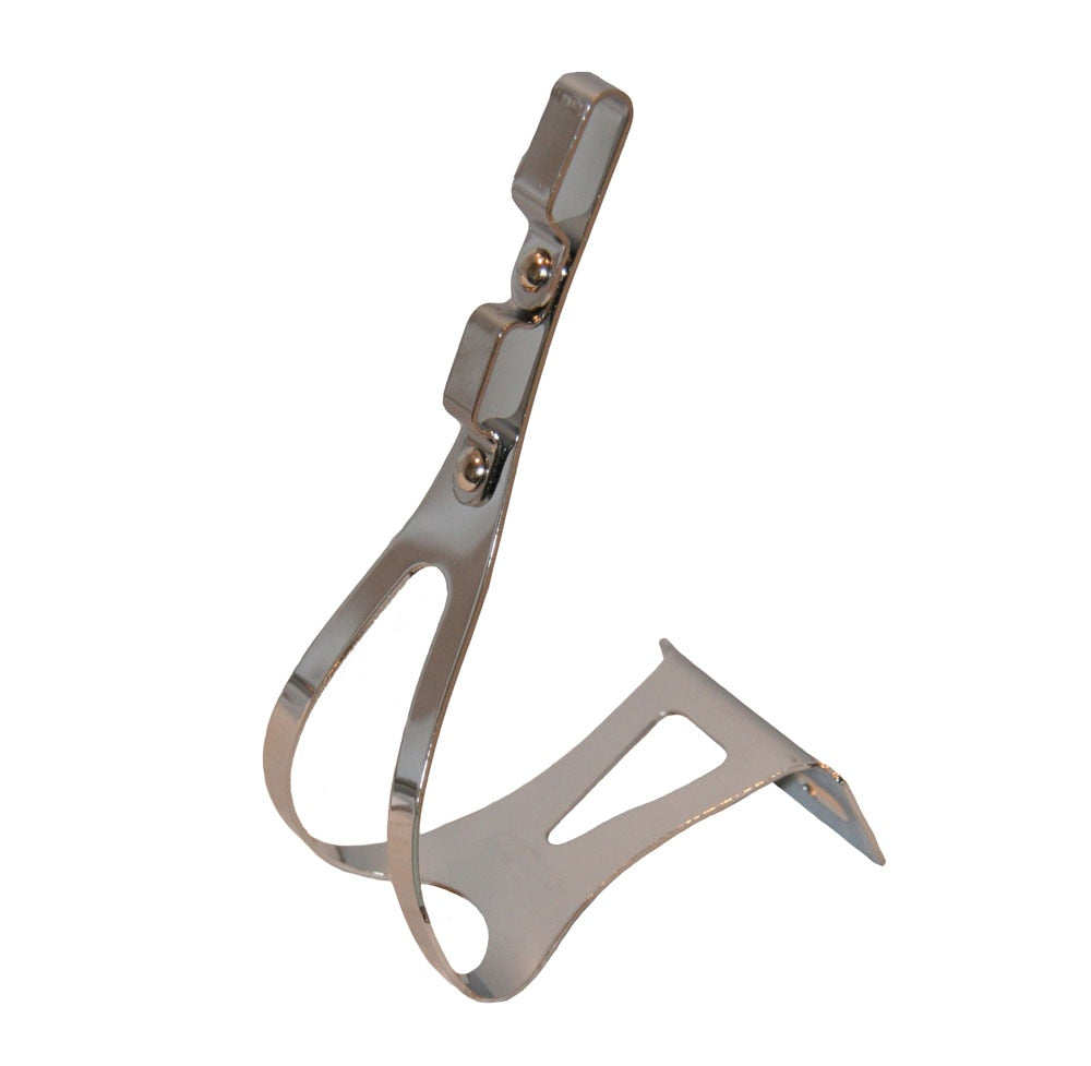 NJ5 STEEL DOUBLE TOE CLIPS SILVER LG