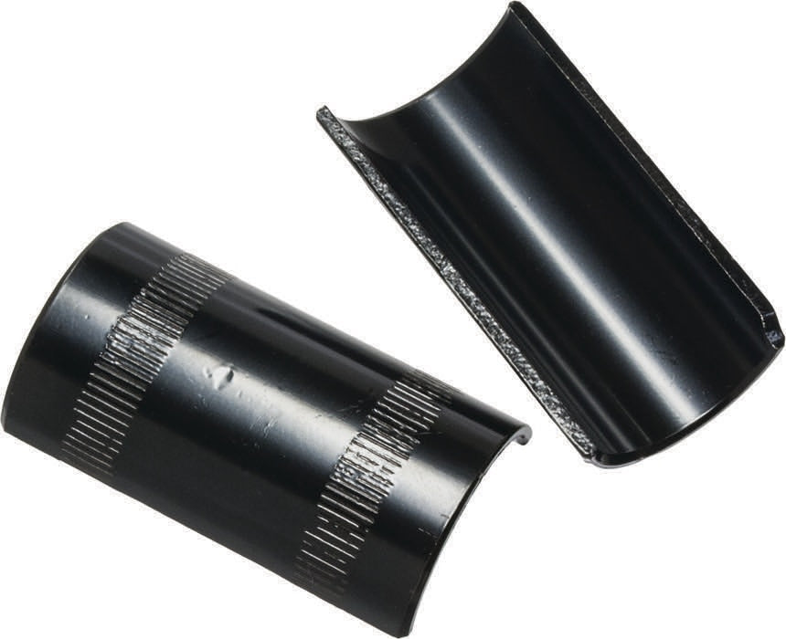 HBAR SHIM ACTION 25.4 TO 22.2MM BLACK 2PC