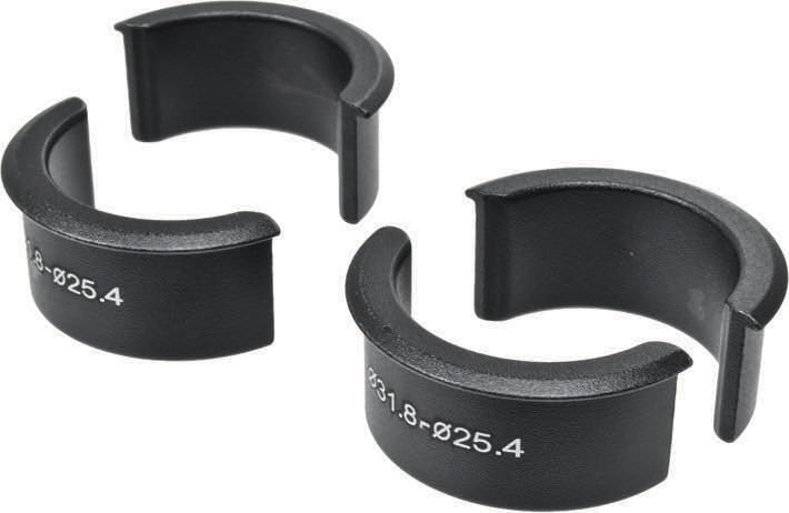 HBAR SHIM ACTION 31.8 TO 26.0MM BLACK 4PC