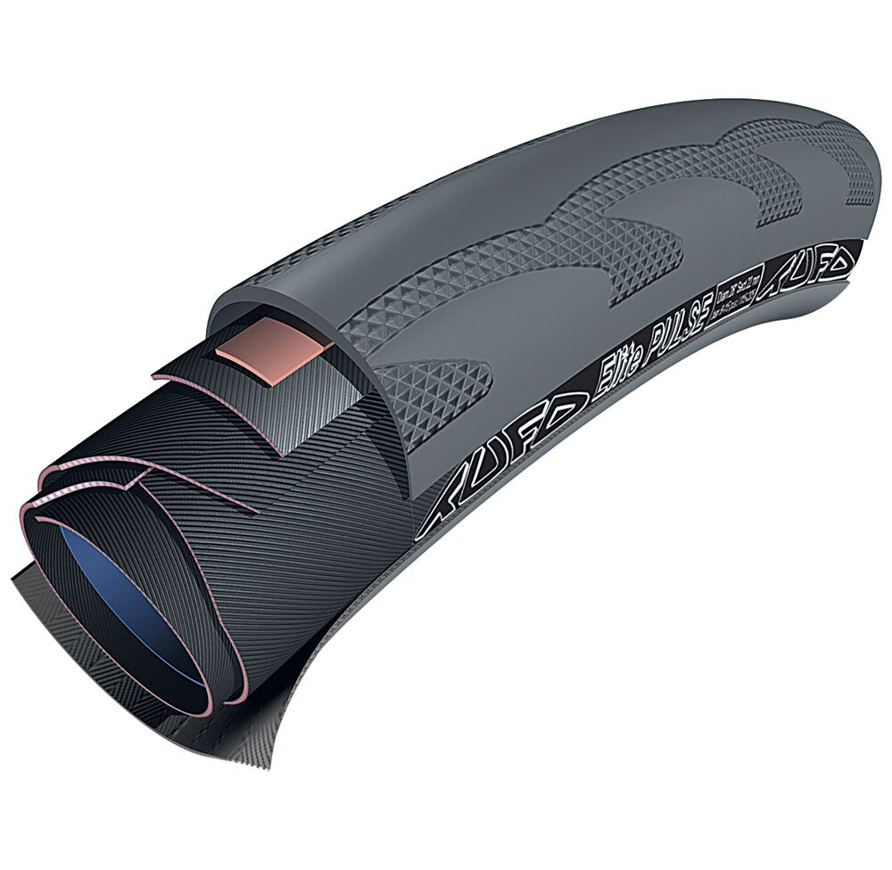 700x25 TUFO ELITE PULSE TUBULAR BLACK
