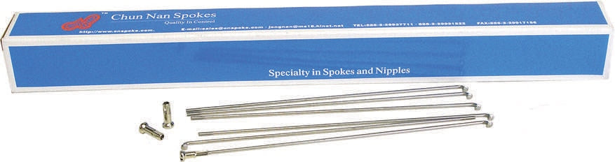 SPOKES ACTION 14G STAINLESS STEEL 173MM 75PC SILVR