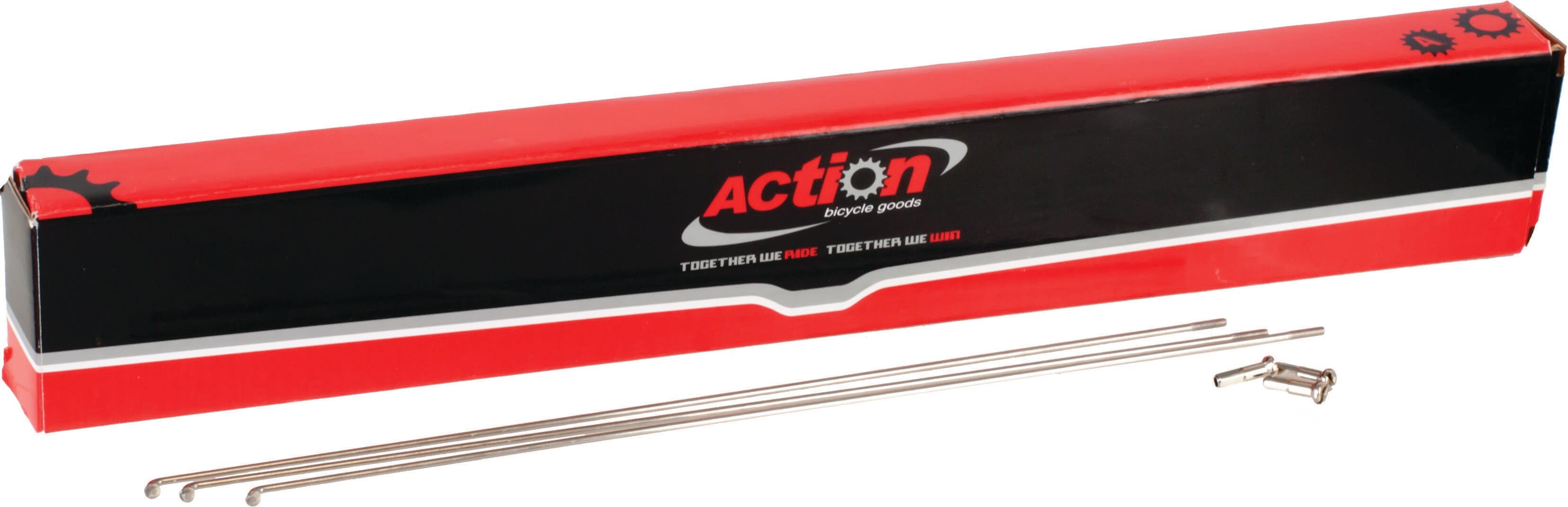 SPOKES ACTION 14G STAINLESS STEEL 274MM 75PC SILVR