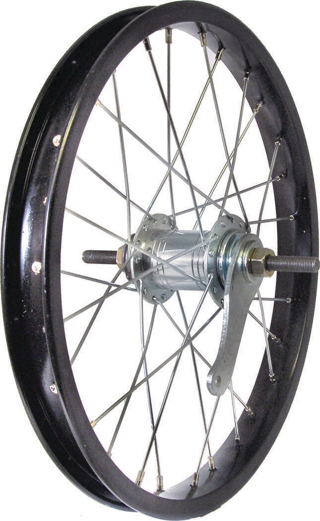 WHEEL STEEL 16" COASTER BLACK