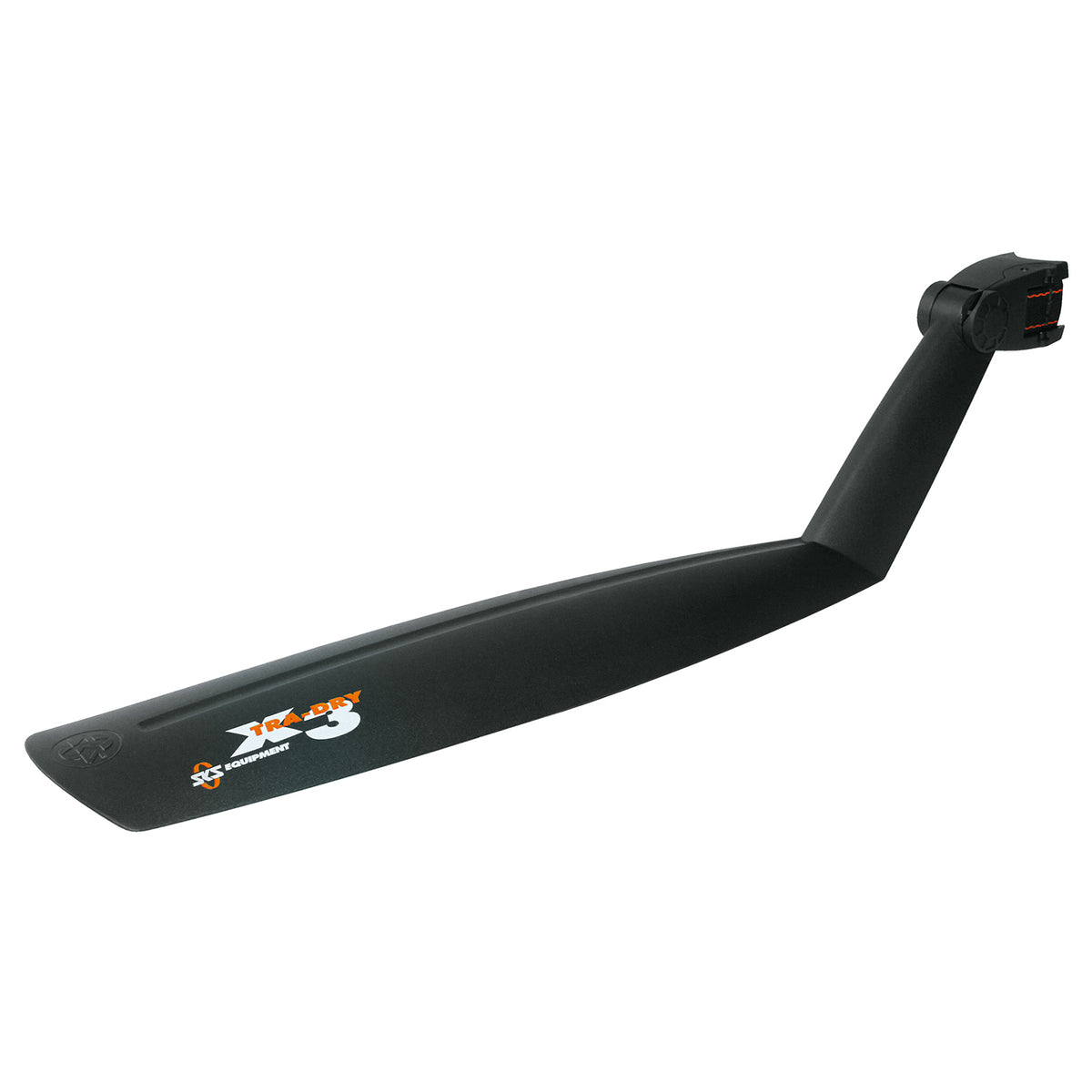 SKS X-Tra Dry quick-release rear seatpost fender, black - side view