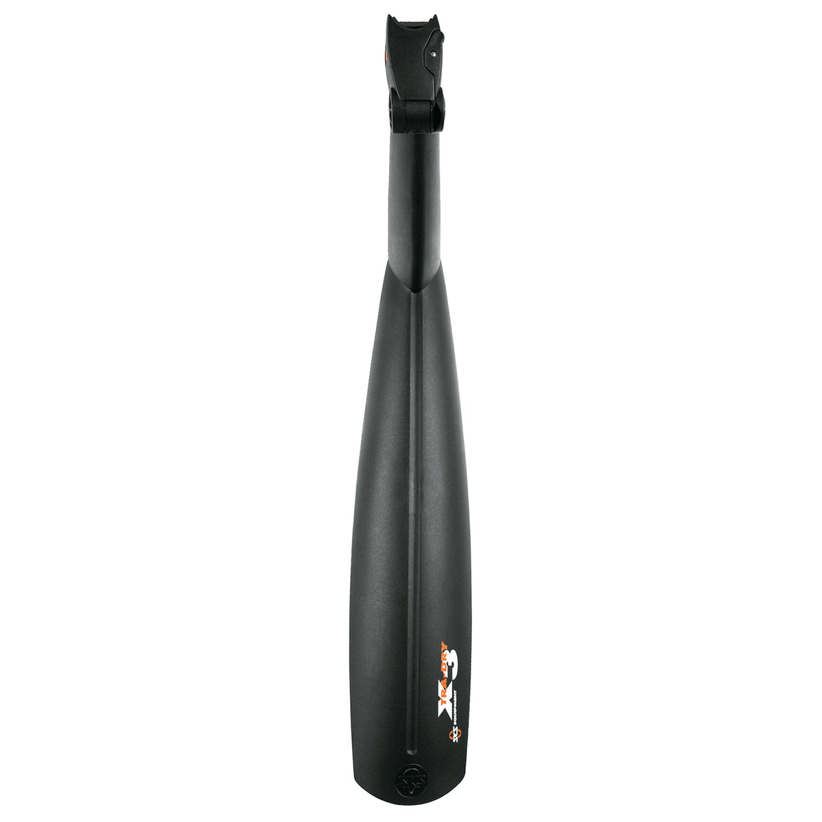 SKS X-Tra Dry quick-release rear seatpost fender, black - angle view