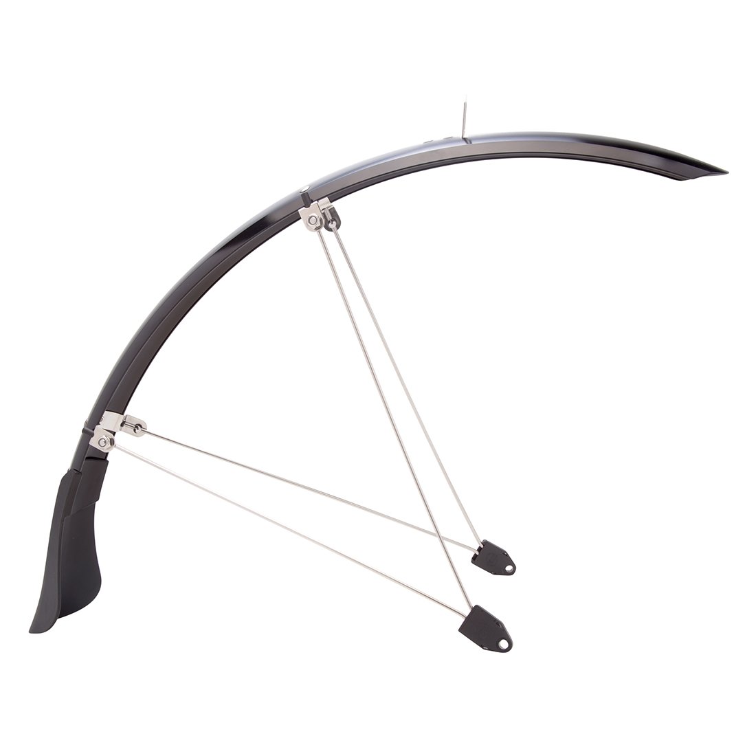 Planet Bike Cascadia ALX recumbent 20" x 60mm front fender, black - side view