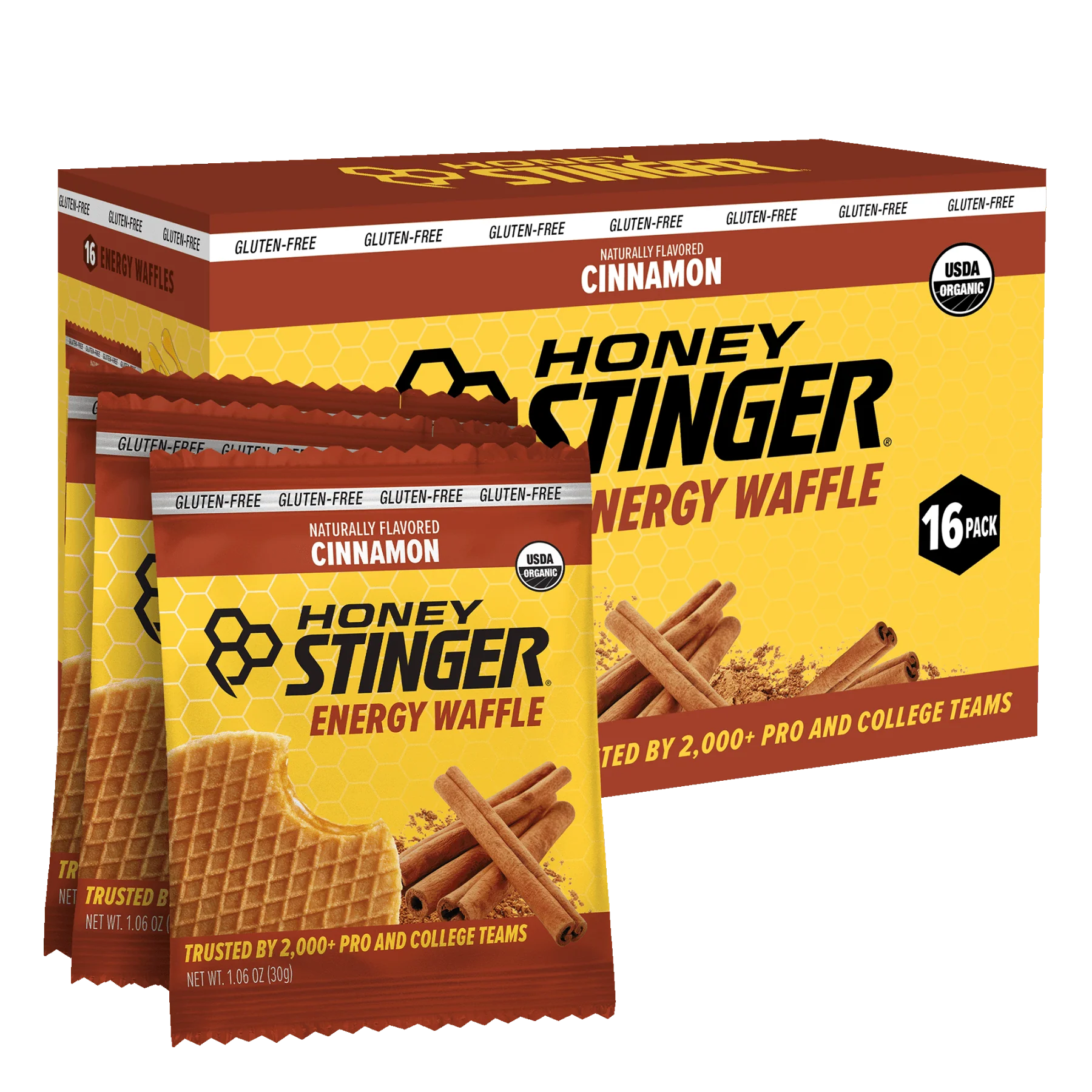 HONEY STINGER ENERGY WAFFLE CINNAMON 1.06 OZ