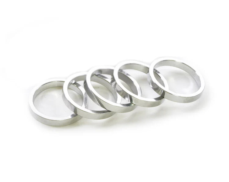WHEELS MFG SPACER 1-1/8" Silver 5mm BAG/5