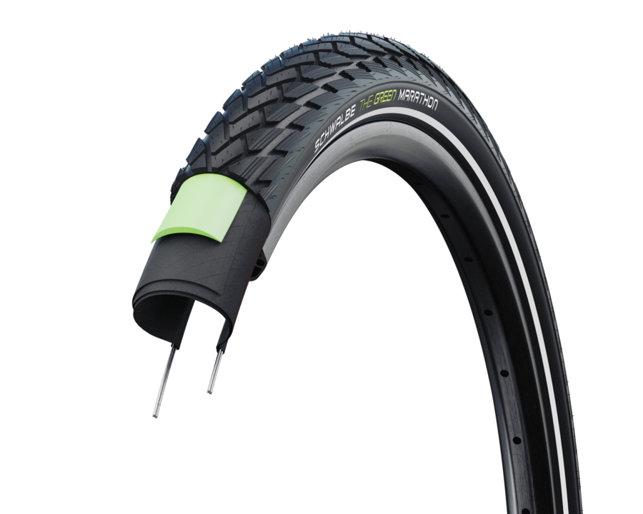 Schwalbe Green Marathon GreenGuard ADDIX Eco Tire - 26 x 1.75 - 26 x 1.75 Black Reflex
