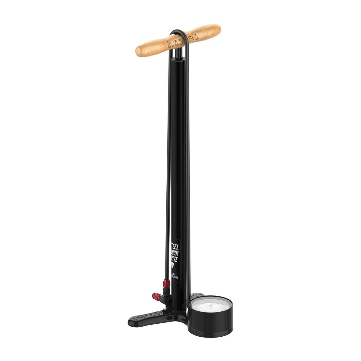 Lezyne Steel HV Floor Drive 3.5 Floor Pump - Flat Black