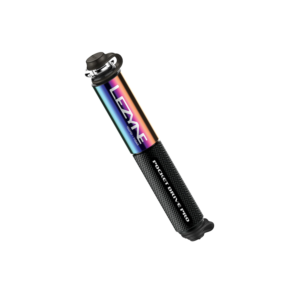 Lezyne Pocket Drive Pro Mini Pump - Neo Metallic / Gloss Black