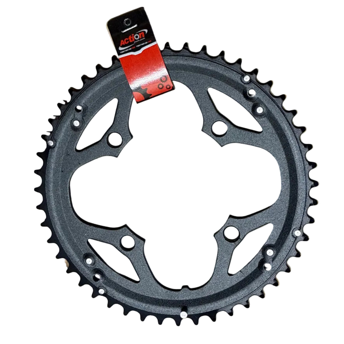 CHAINRING ACTION 104MM 48T BLK/SIL 3/32" RAMPED
