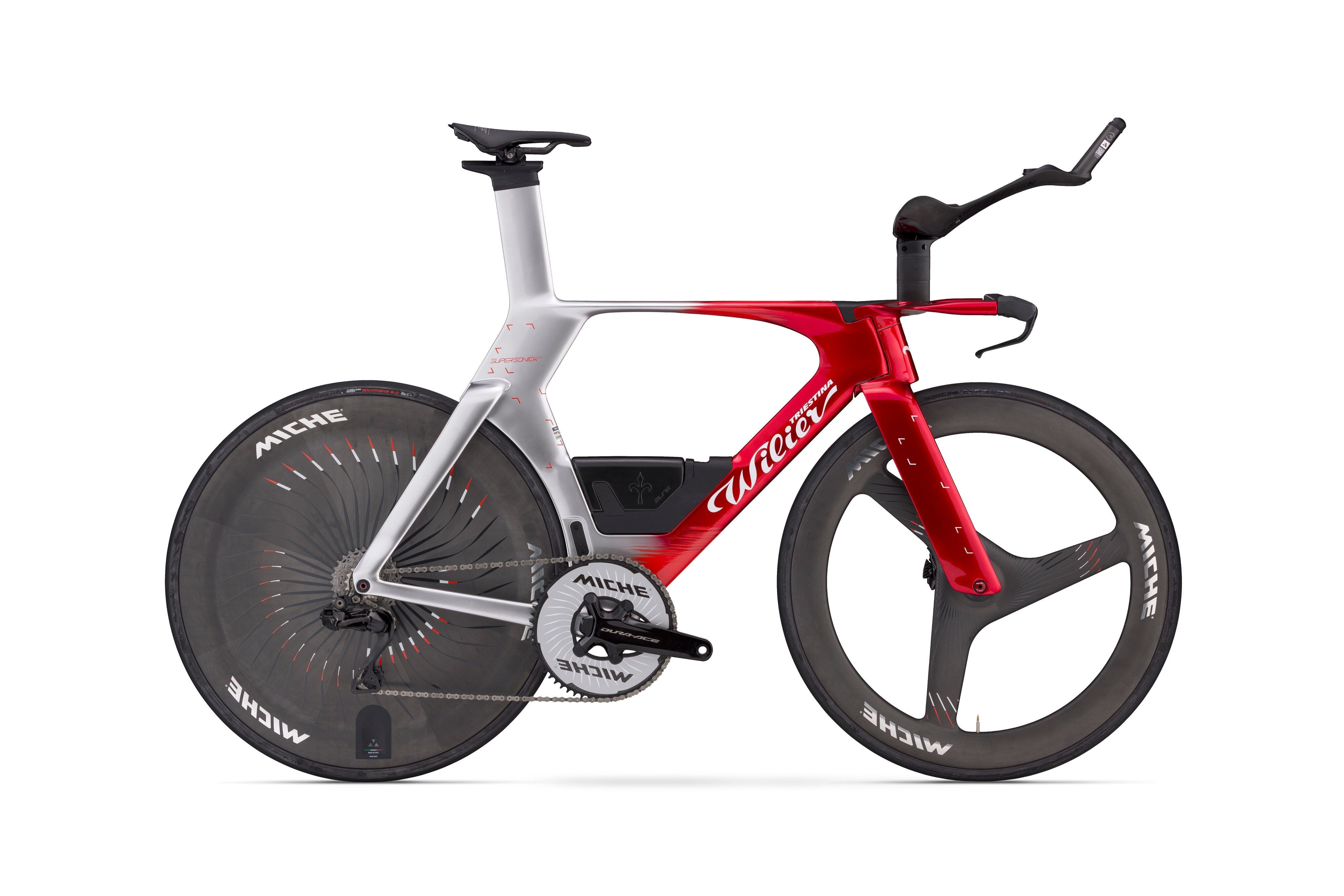 BIKE WILIER  SUPERSONICA SLR DURA ACE DI2 POWER METER LENTICOLARE+3SPOKES