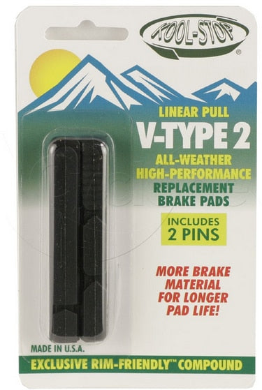 KOOLSTOP V2  V-BRAKE PAD INSERT XT CARBON #2