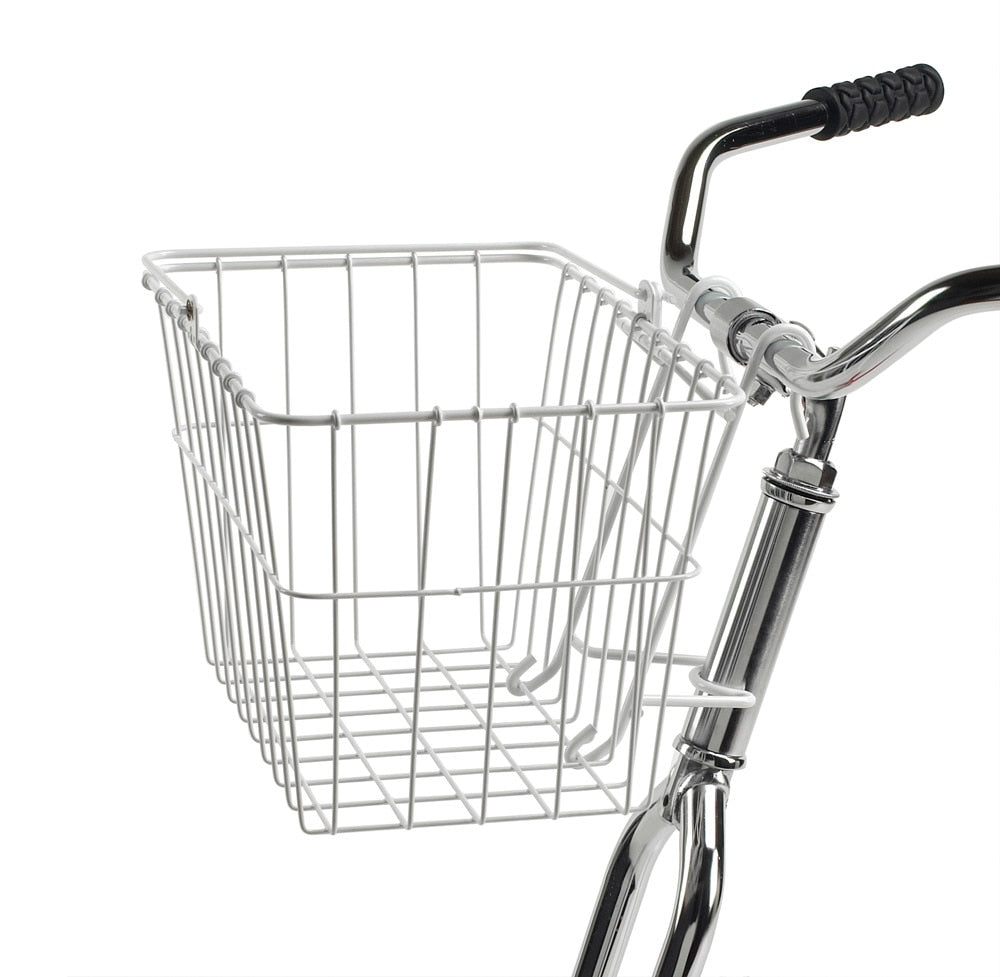 BASKET WALD 133 FRONT QR BAR MOUNT WHITE 15X9.5X9