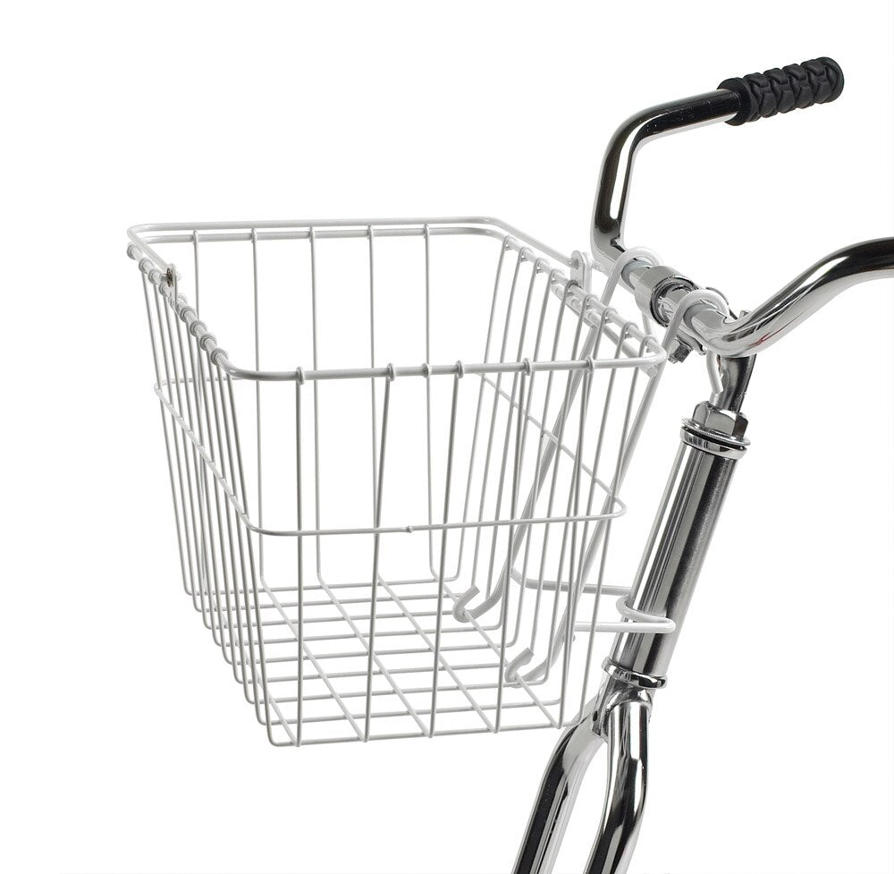 BASKET WALD 133 FRONT QR BAR MOUNT WHITE 15X9.5X9