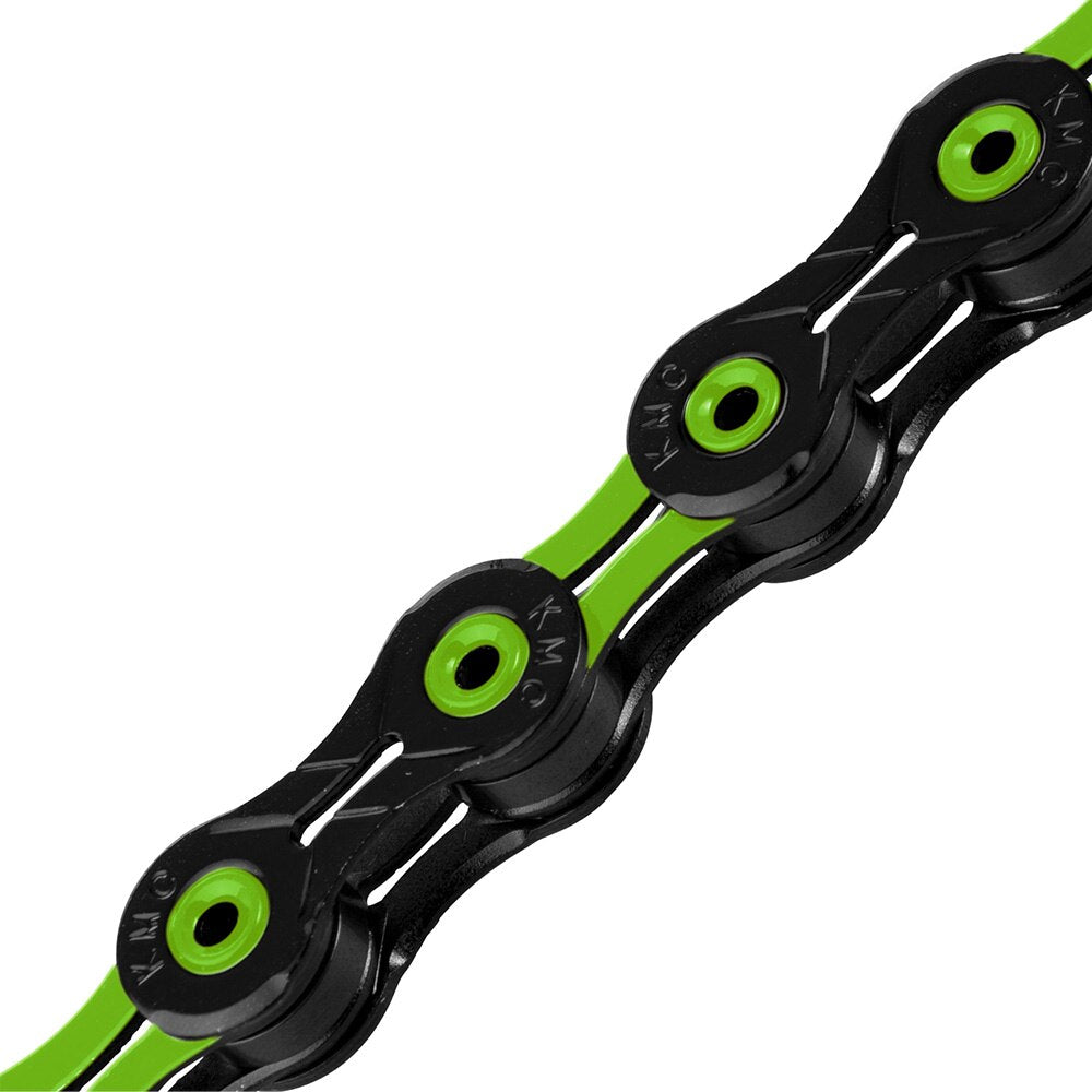 KMC X10SL 10-SPEED DLC BLACK/GREEN