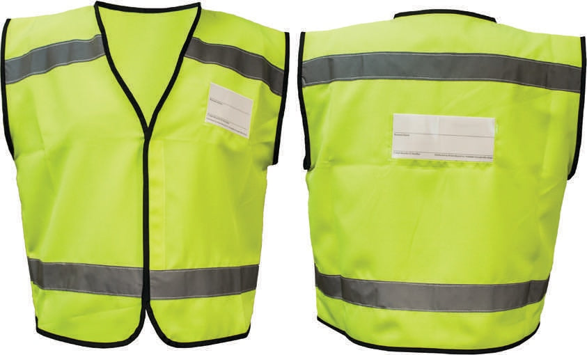 VEST ACTION NYC DELIVERY W/ID POCKET YELLOW