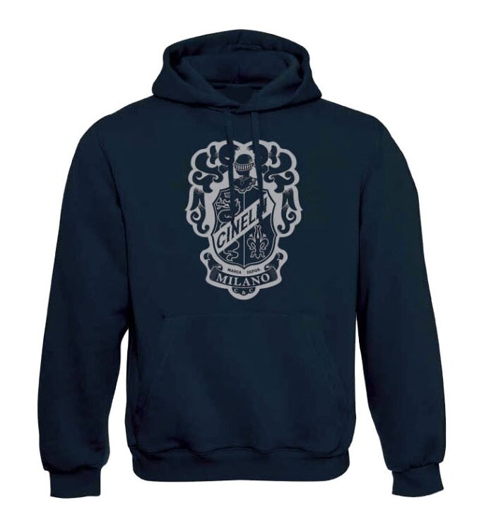 CINELLI CREST BLACK HOODIE SWEATSHIRT M