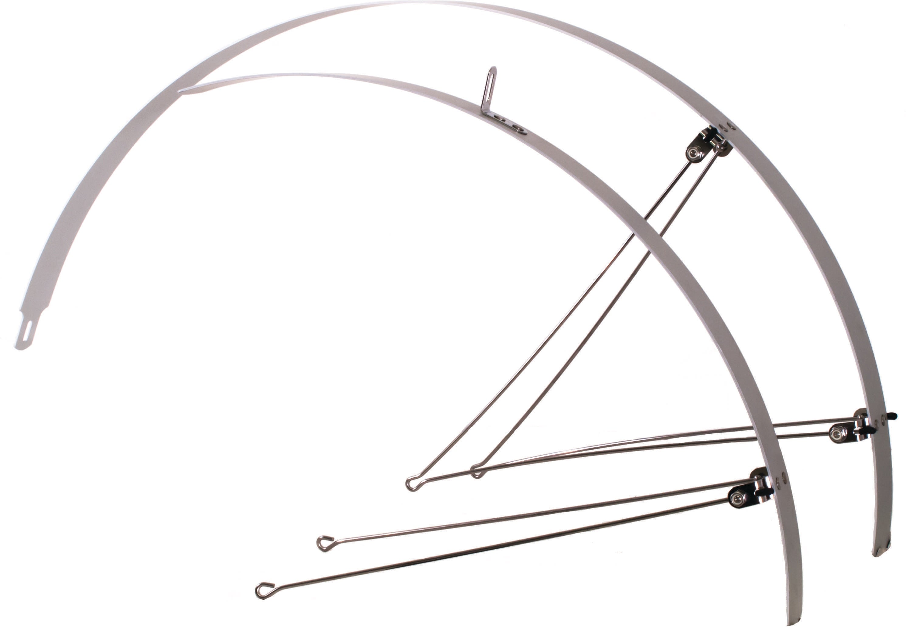 ALTAIR ALLOY FLAT 700 HYBRID SILVER FENDER