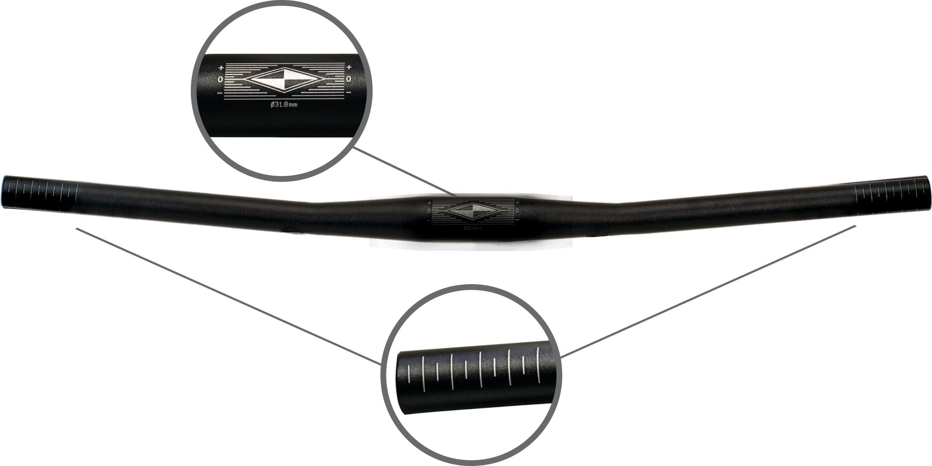 HBAR ACTION MTB ALLOY FLAT 31.8MM BLACK 630MM 5¡