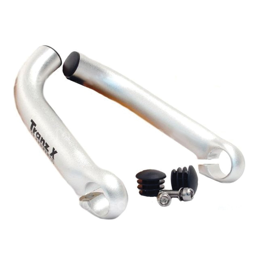 Altair Ski Bend Forged Alloy Silver Handlebar end
