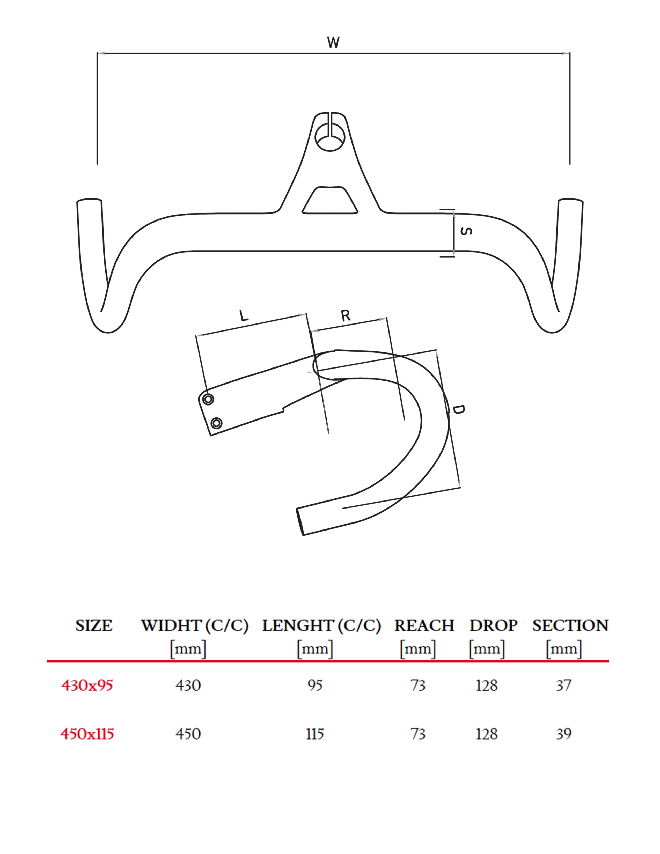 WILIER J-BAR HANDLEBAR