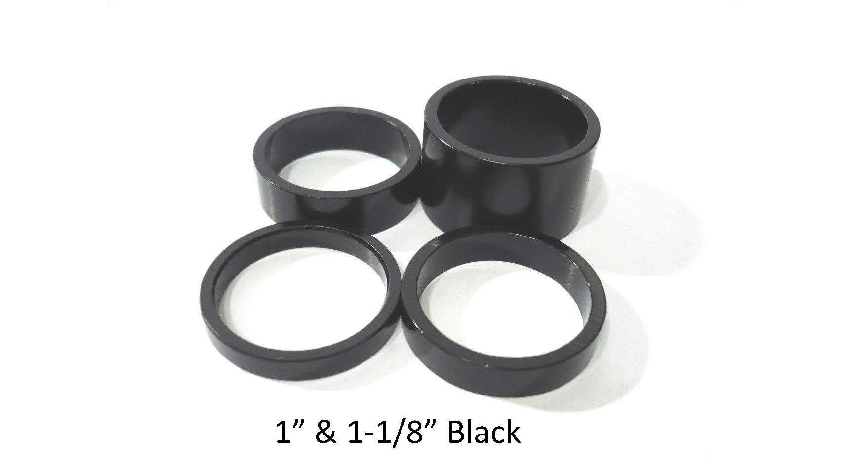 VUELTA 1" 2.5mm BLACK SPACER BAG/10