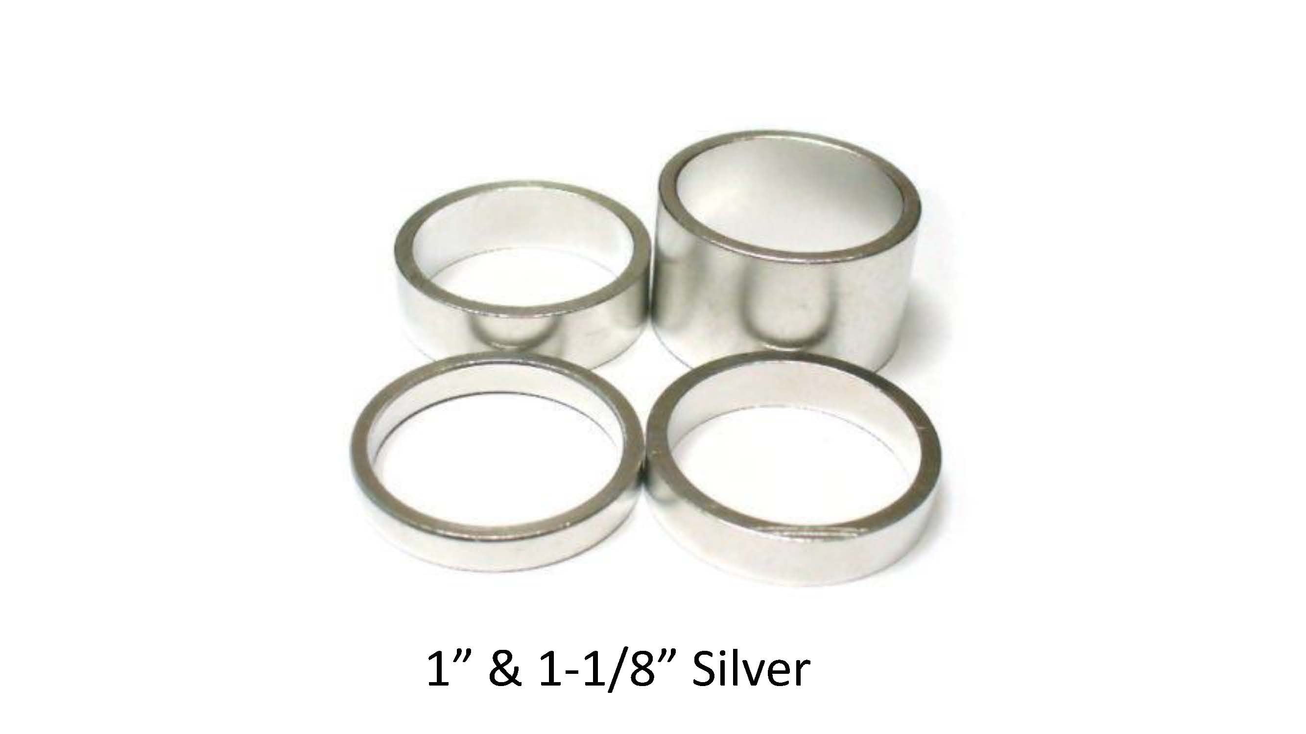 VUELTA 1" 20mm SILVER SPACER BAG/5
