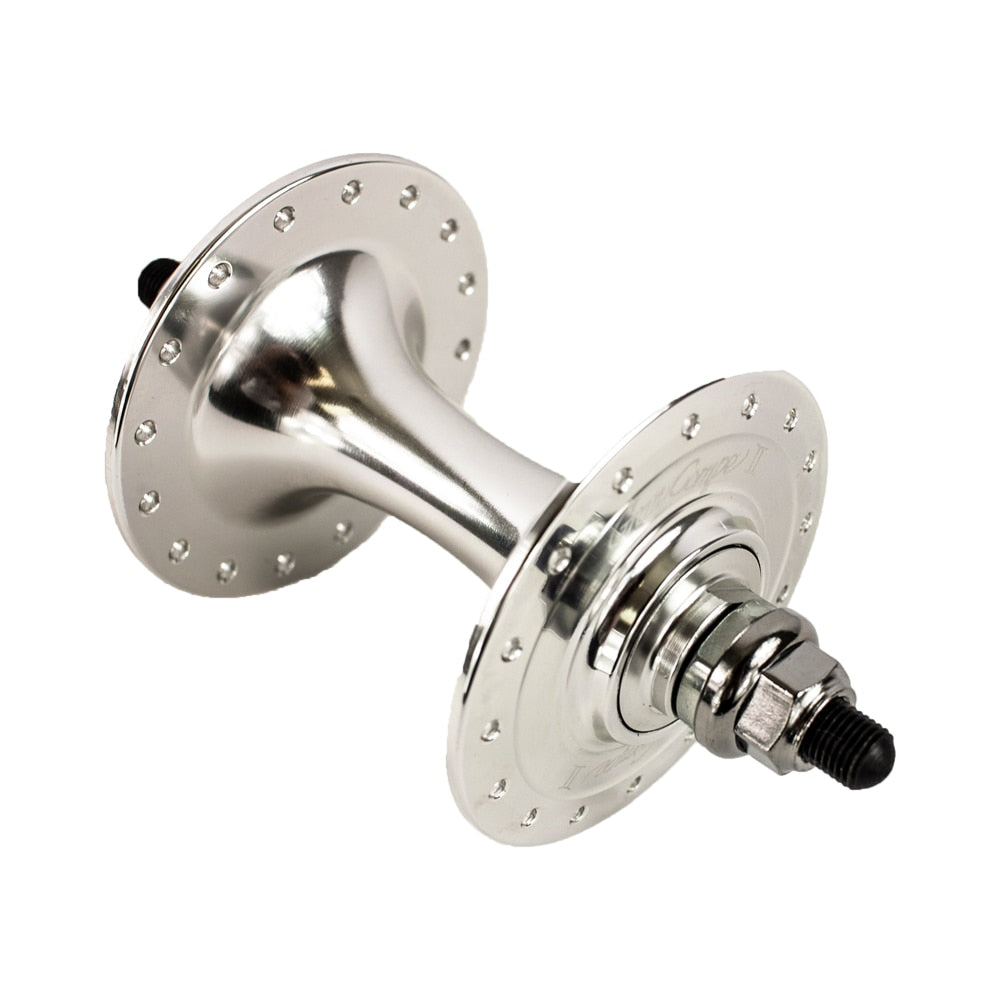 Gran Compe II 32H Silver Front Large Flange Track Hub