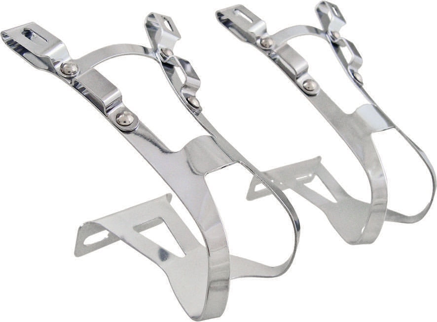 TOECLIP ACTION DOUBLE STEEL CHROME ONE SIZE