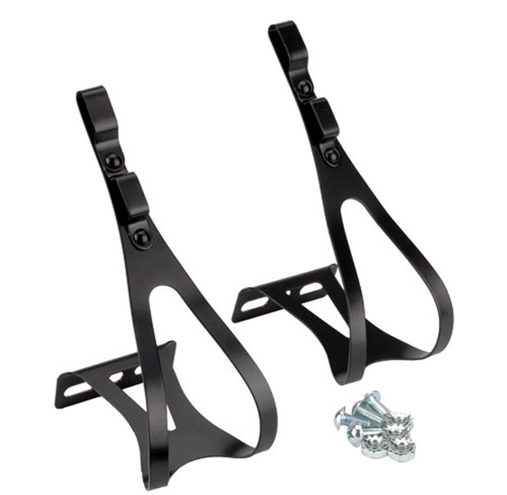 NJ5 STEEL DOUBLE TOE CLIPS BLACK LG