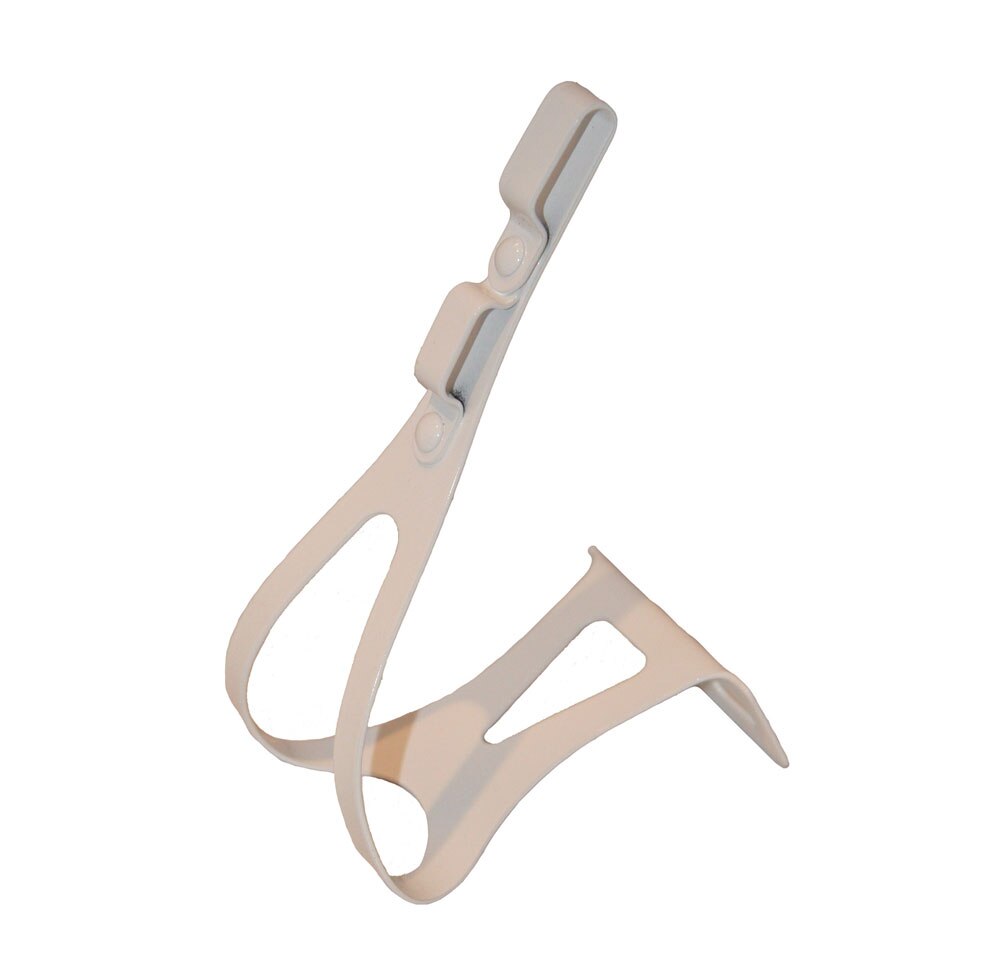 NJ5 STEEL DOUBLE TOE CLIPS WHITE LG