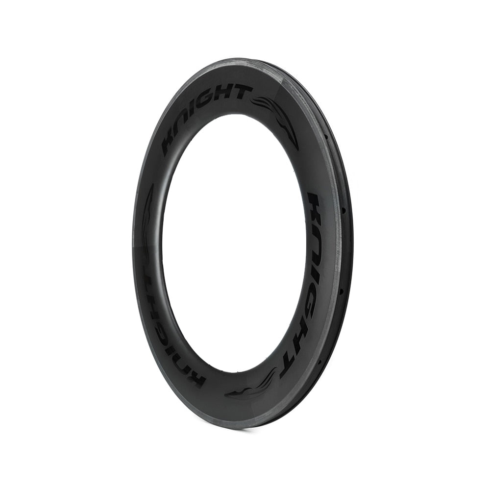 Knight 95 Carbon Rim Clincher Front - Black 700c