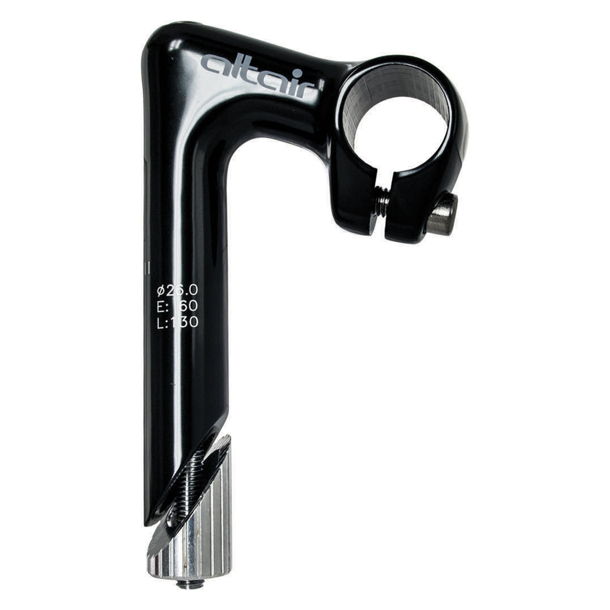 Altair 1" Quill -20° 26.0-Bar 60mm Alloy Black Stem