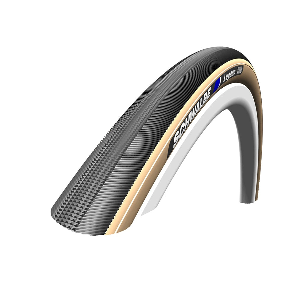 700x22 SCHWALBE LUGANO KG BLK/BEIGE TUBLR