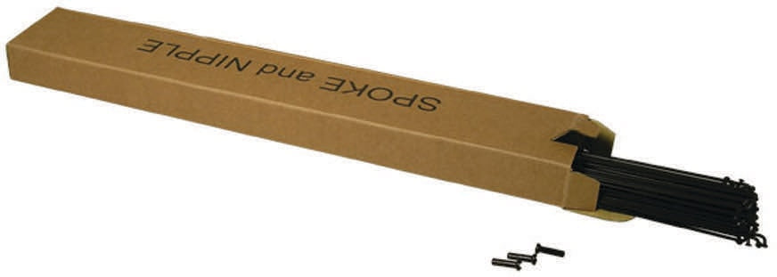 SPOKES ACTION 14G STAINLESS STEEL 280MM 75PC BLACK