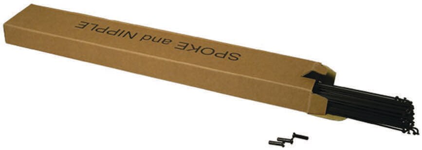 SPOKES ACTION 14G STAINLESS STEEL 282MM 75PC BLACK