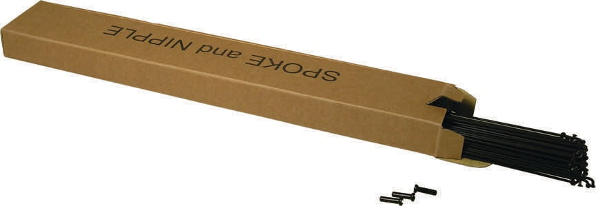 SPOKES ACTION 14G STAINLESS STEEL 256MM 75PC BLACK