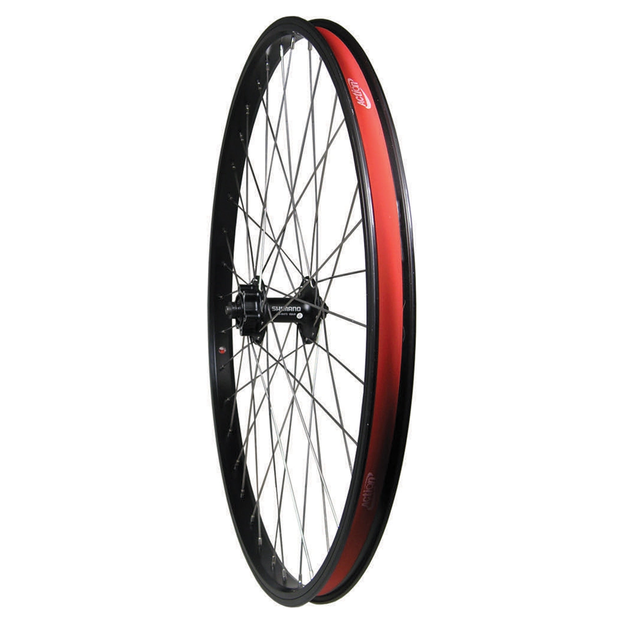 WHEEL AL 26 FRONT ALEX DM24/M475 6-BOLT BLACK