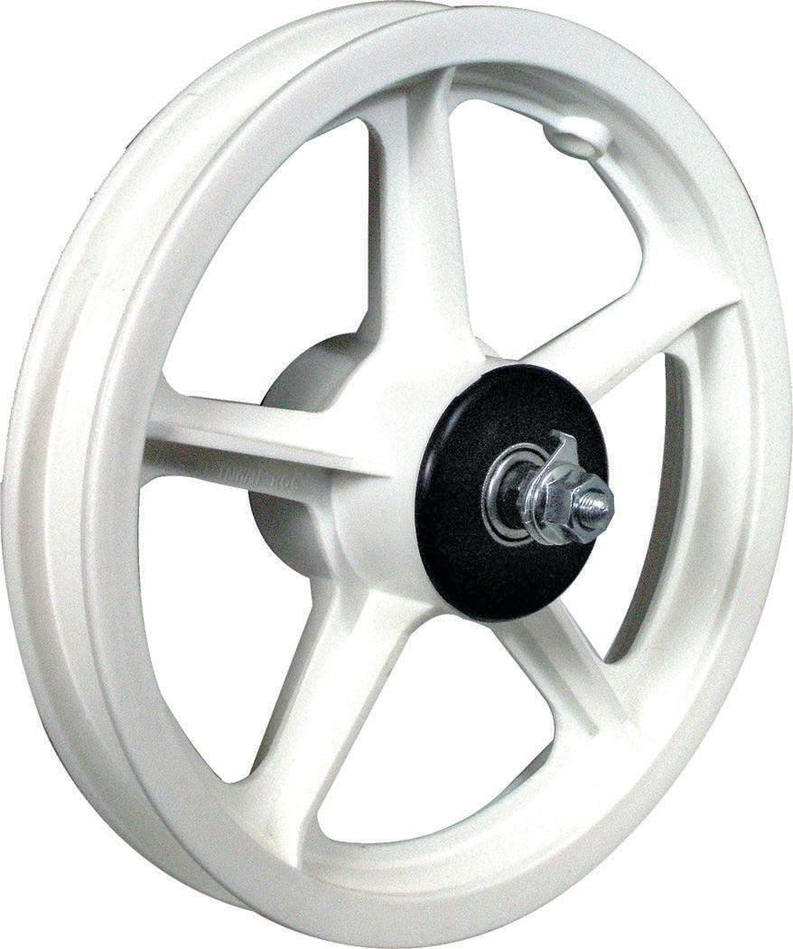WHEEL MAG 12" FRONT WHITE