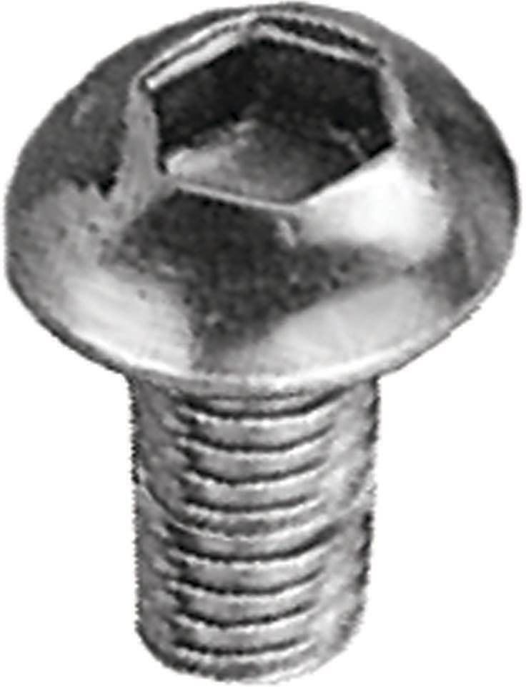 BOLT BUTTONHEAD ACTION 6X12MM 10PC