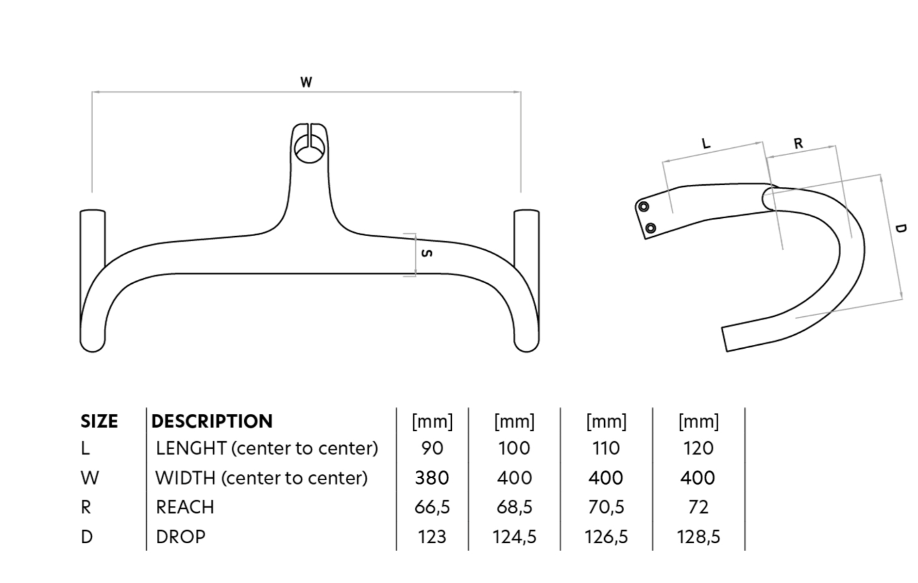 WILIER Z-BAR HANDLEBAR